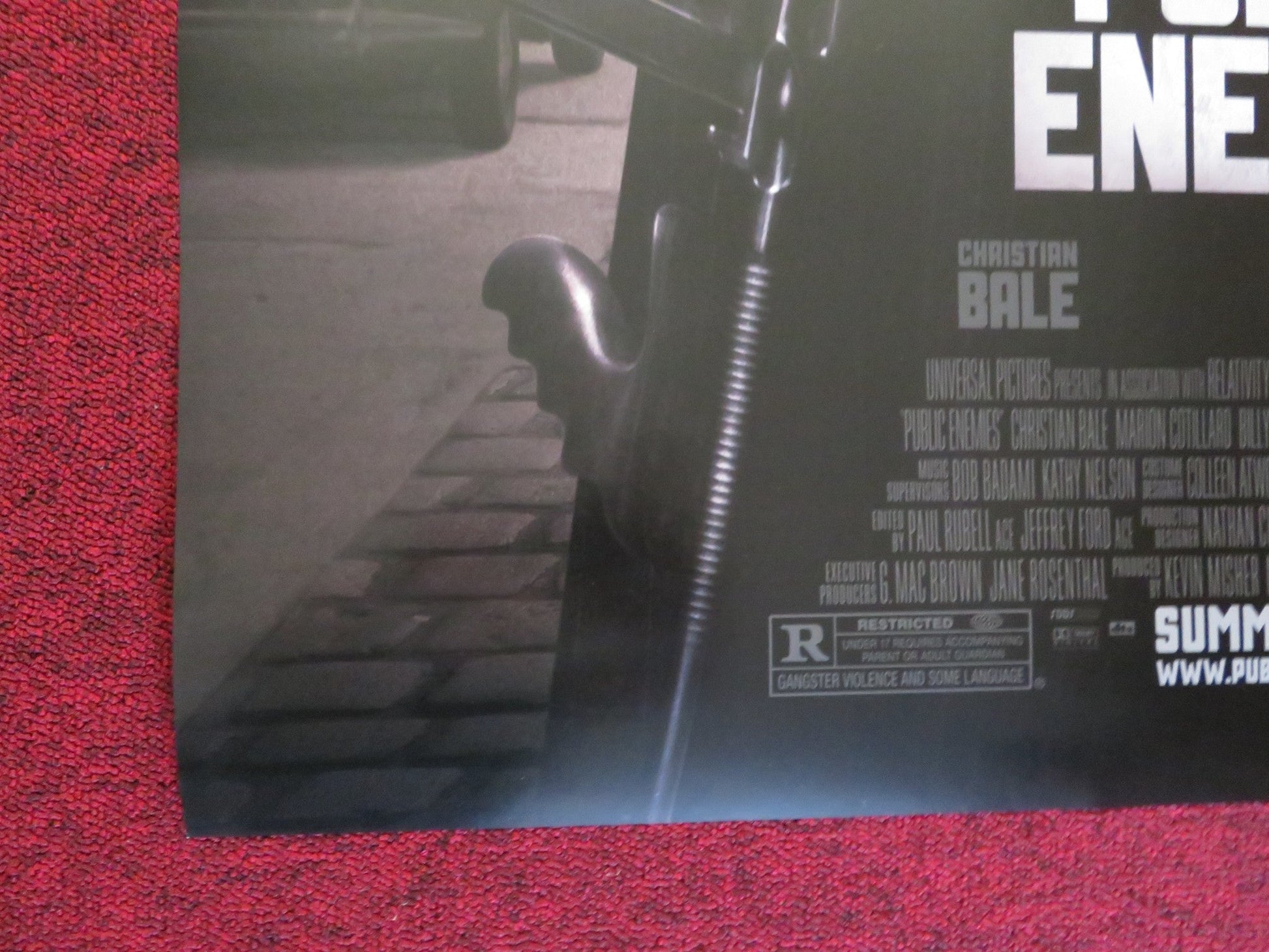 PUBLIC ENEMIES US ONE SHEET ROLLED POSTER JOHNNY DEPP CHRISTAIN BALE 2009 Rendezvous Cinema Movie posters