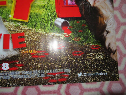 PUDSEY THE DOG THE MOVIE QUAD (30"x 40") ROLLED POSTER DAVID WALLIAMS 2014 Rendezvous Cinema Movie posters