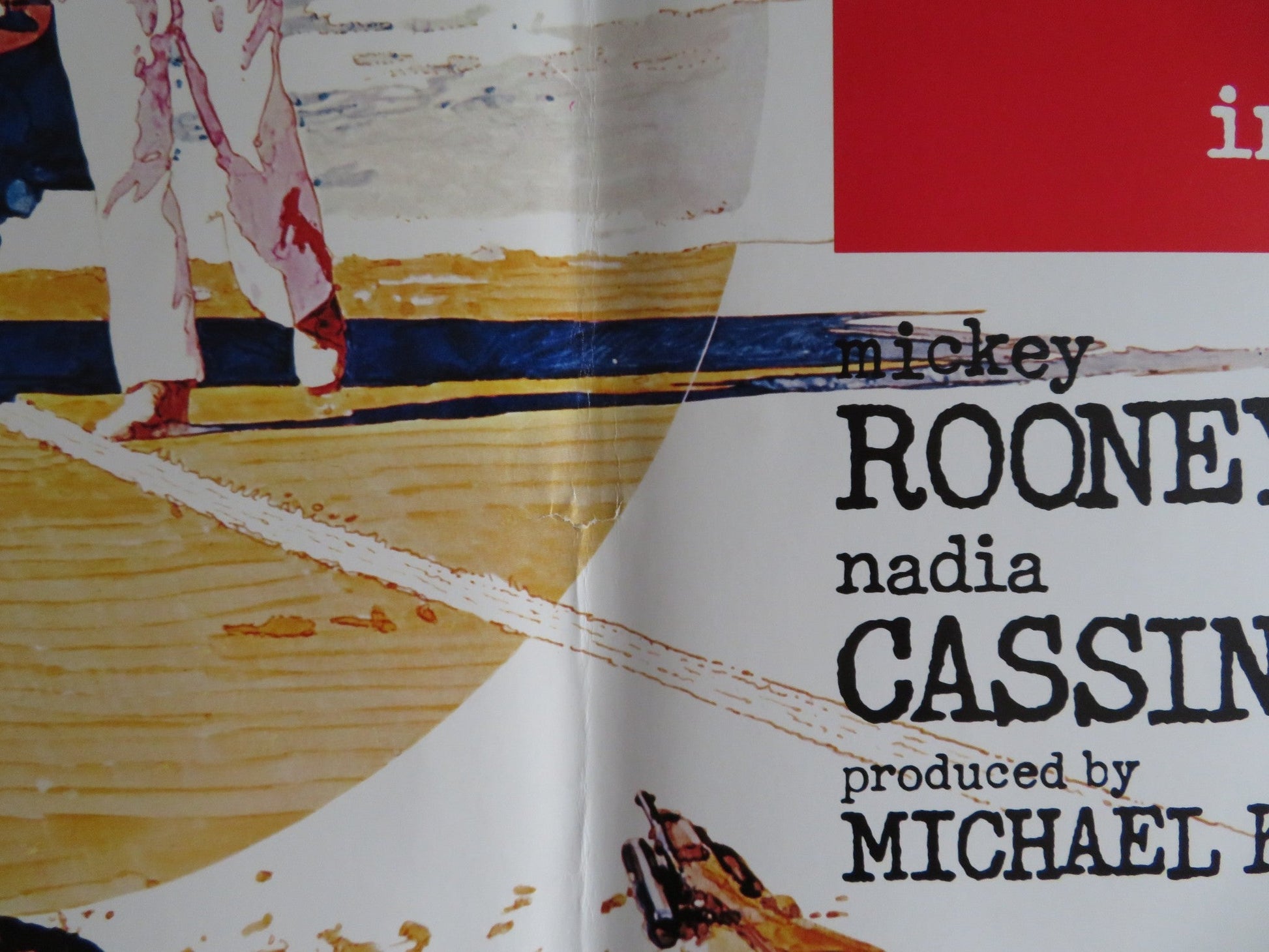 PULP US HALF SHEET (22"x 28") POSTER MICHAEL CAINE MICKEY ROONEY 1972 Rendezvous Cinema Movie posters