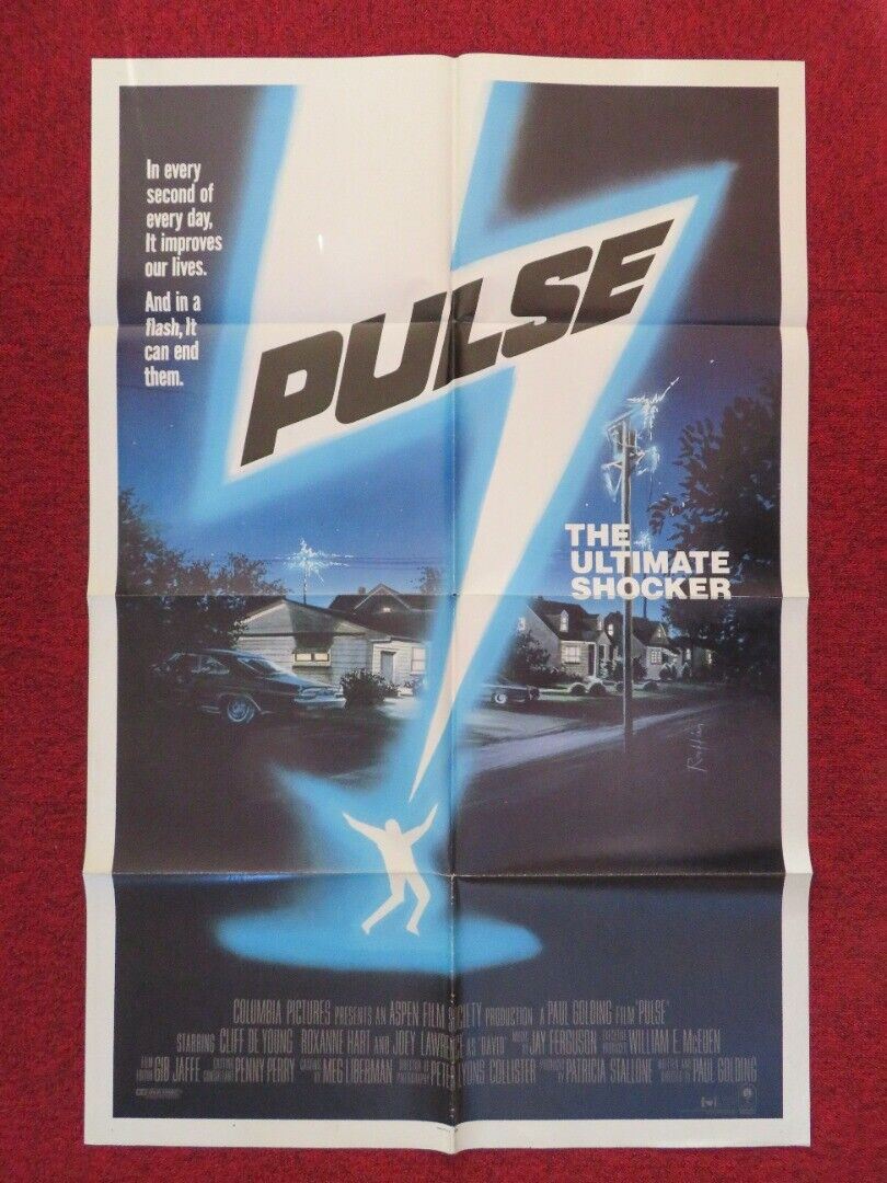 PULSE FOLDED US ONE SHEET POSTER CLIFF DE YOUNG ROXANNE HART 1988 Movie posters