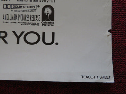 PUNCH LINE - TEASER FOLDED US ONE SHEET POSTER TOM HANKS SALLY FIELD 1988 Movie posters