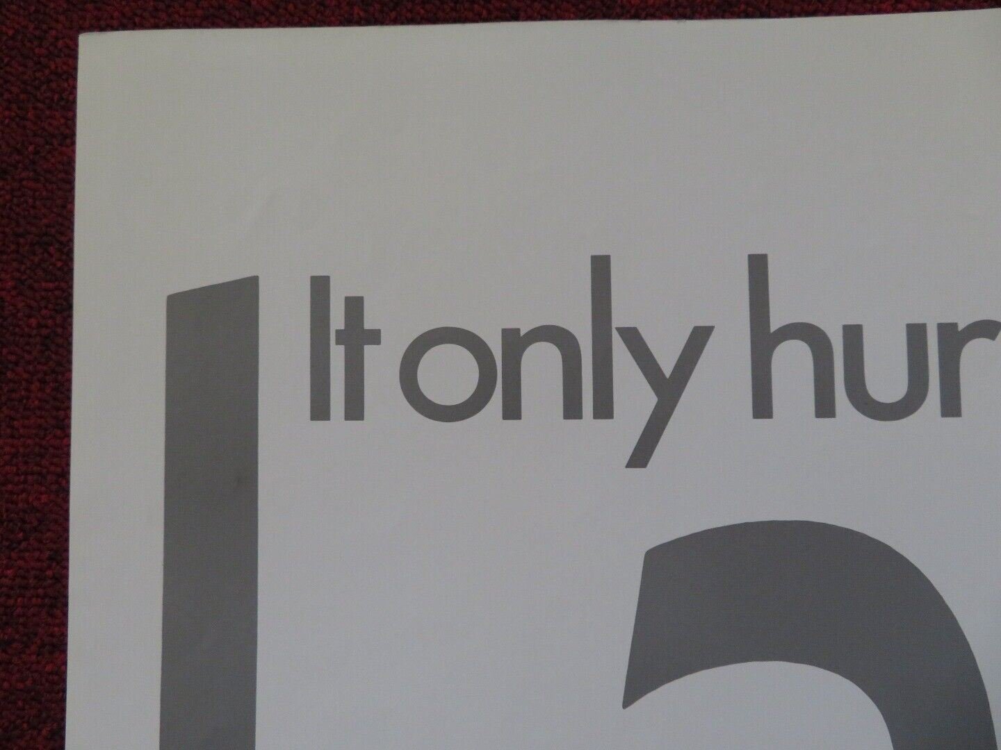 PUNCHLINE FOLDED US ONE SHEET POSTER TOM HANKS SALLY FIELD 1988 Movie posters