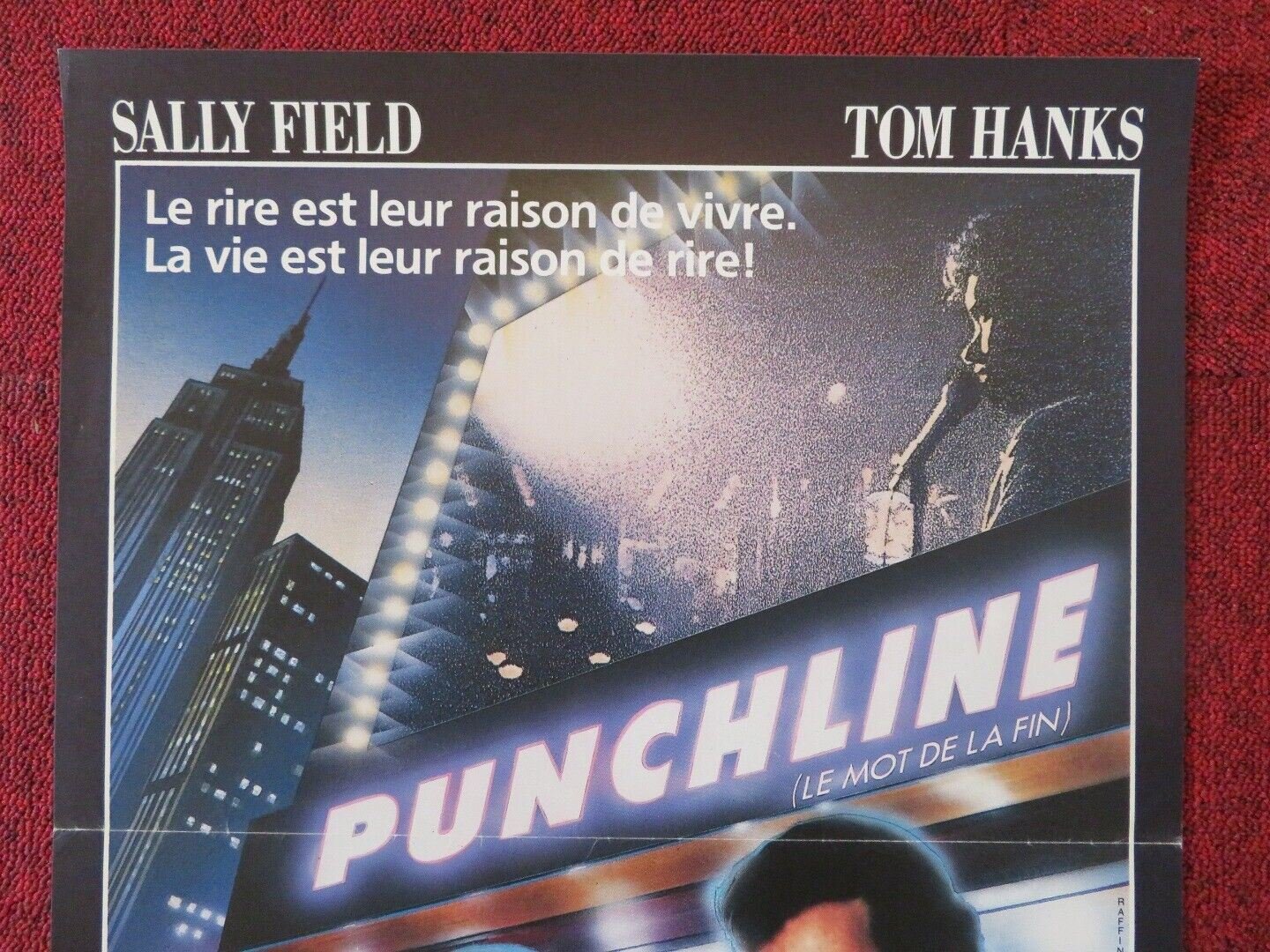 PUNCHLINE FRENCH (15"x 21") POSTER TOM HANKS SALLY FIELD 1988 Movie posters