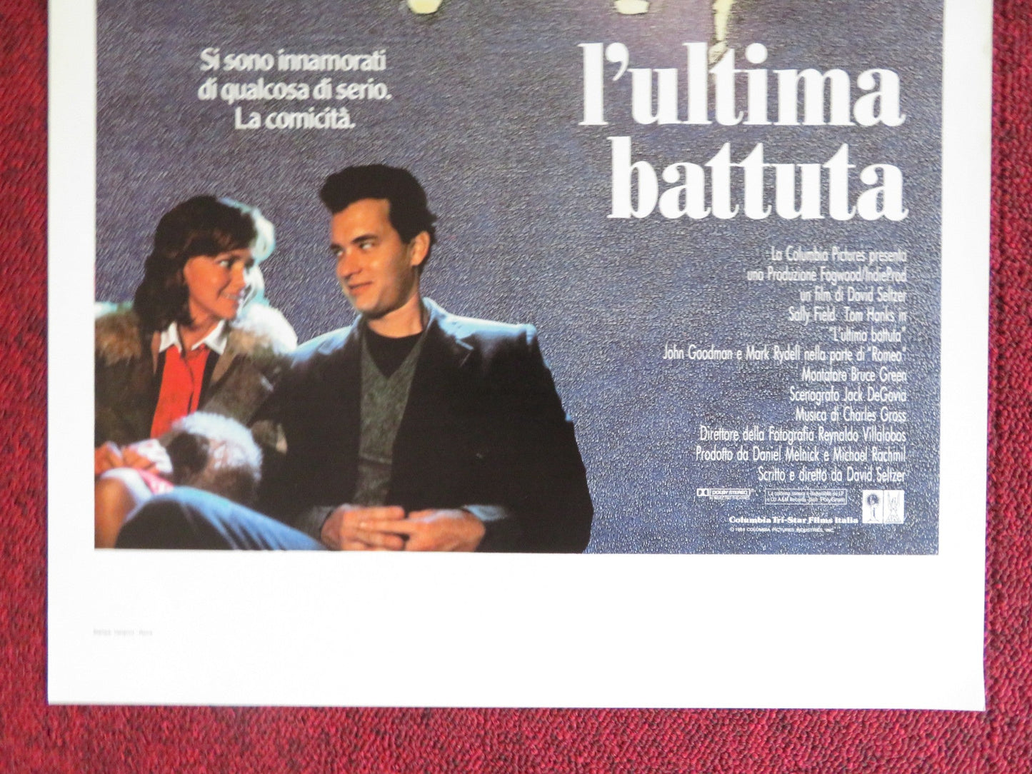 PUNCHLINE ITALIAN LOCANDINA POSTER TOM HANKS SALLY FIELD 1988 Rendezvous Cinema Movie posters