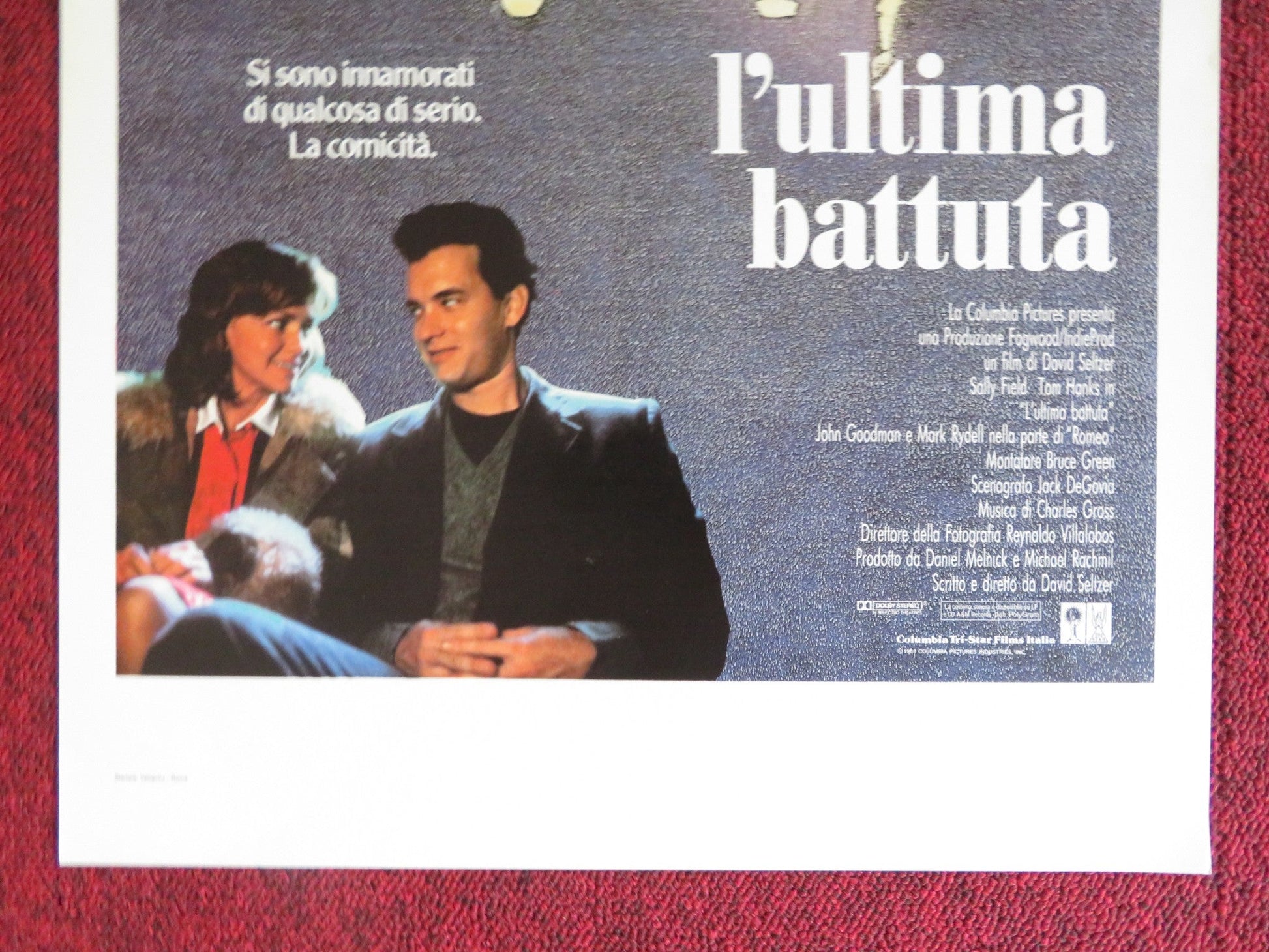 PUNCHLINE ITALIAN LOCANDINA POSTER TOM HANKS SALLY FIELD 1988 Rendezvous Cinema Movie posters