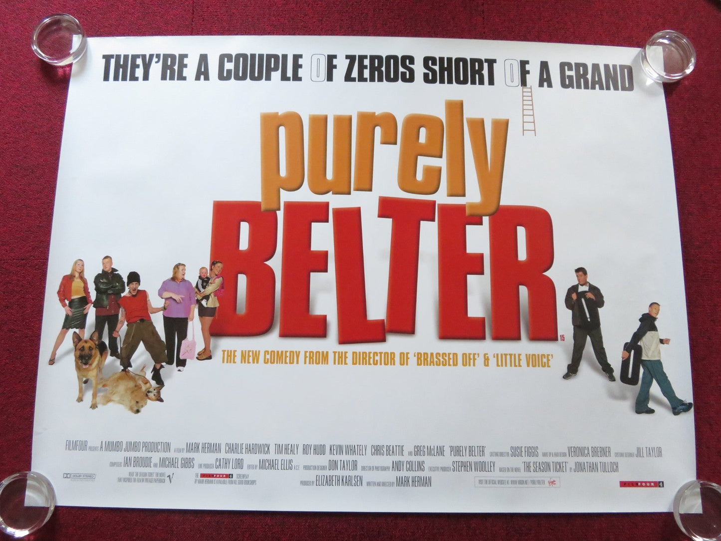 PURELY BELTER UK QUAD (30"x 40") ROLLED POSTER CHRIS BEATTIE GREG MCLANE 2000 Rendezvous Cinema Movie posters