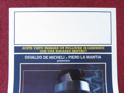 PURO CASHMERE ITALIAN LOCANDINA POSTER MAURO DI FRANCESCO PAOLA ONOFRI 1986 Rendezvous Cinema Movie posters