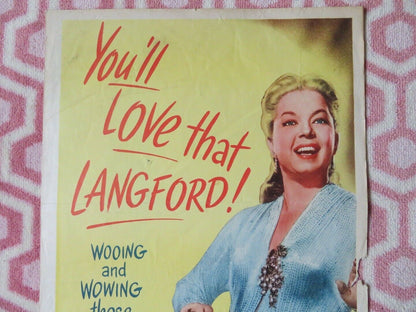 PURPLE HEART DIARY US INSERT (14"x 36") POSTER FRANCES LANGFORD 1951 - Rendezvous Cinema