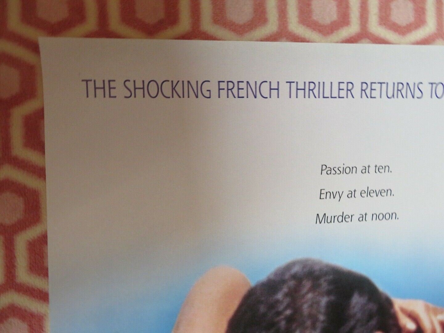PURPLE NOON RE-RELEASE US ONE SHEET ROLLED POSTER MARTIN SCORSESE 1960 1996 - Rendezvous Cinema