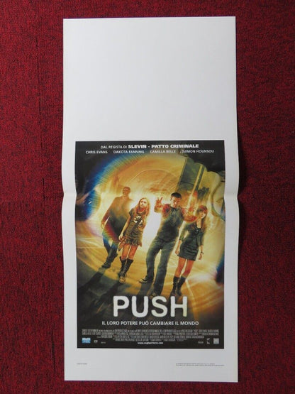 PUSH ITALIAN LOCANDINA (27.5"x13") POSTER CHRIS EVANS DAKOTA FANNING 2009 Movie posters