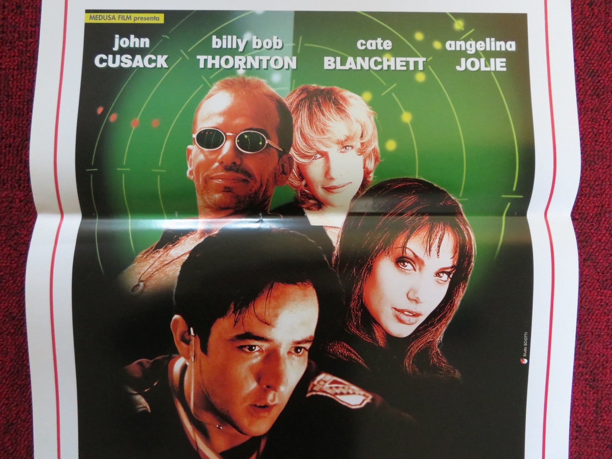 PUSHING TIN ITALIAN LOCANDINA POSTER JOHN CUSACK ANGELINA JOLIE 1999 Rendezvous Cinema Movie posters