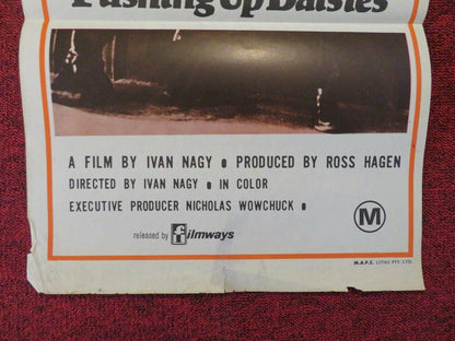 PUSHING UP DAISIES FOLDED AUSTRALIAN DAYBILL POSTER ROSS HAGEN HOKE HOWELL 1973 Movie posters