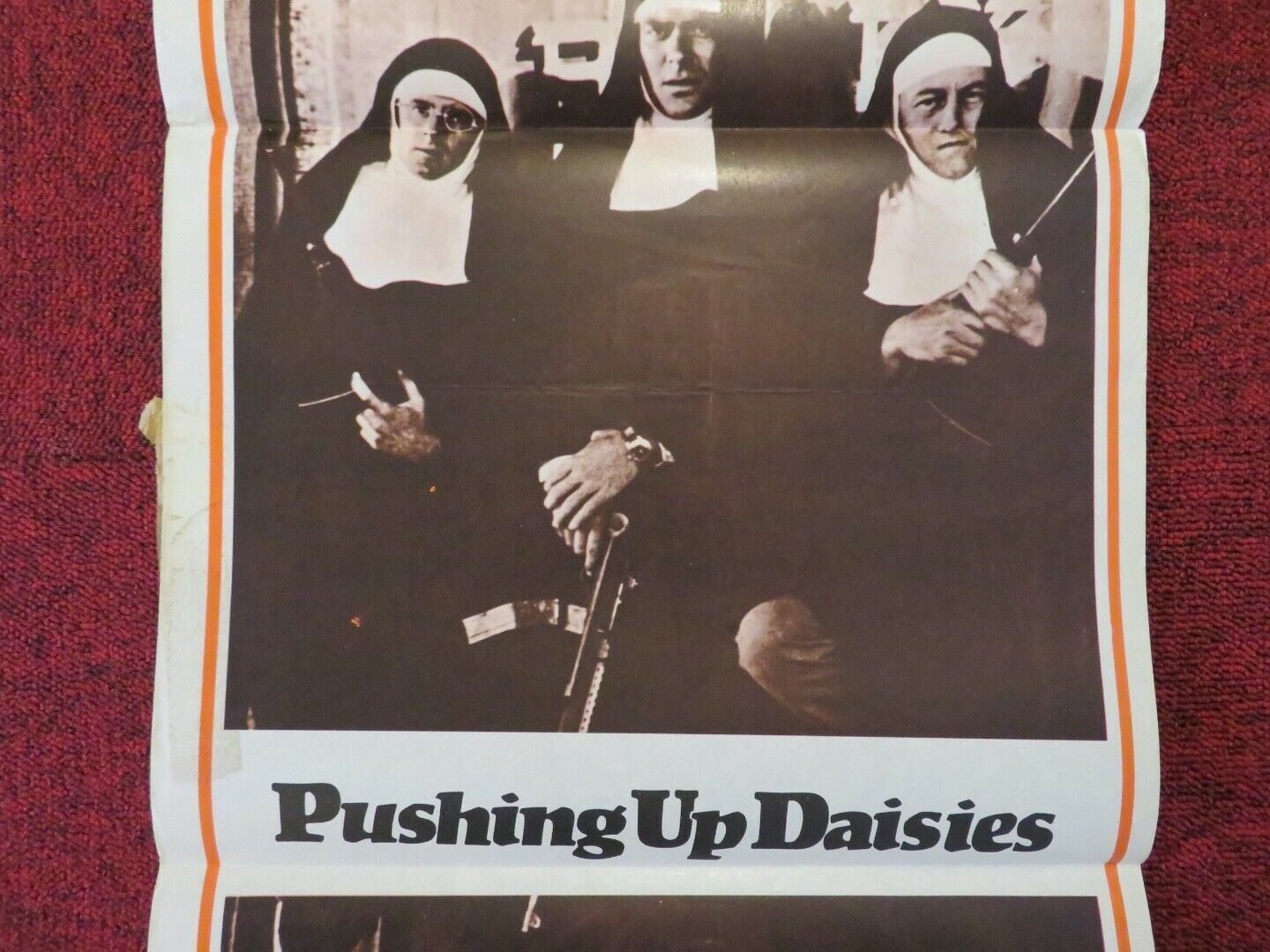 PUSHING UP DAISIES FOLDED AUSTRALIAN DAYBILL POSTER ROSS HAGEN HOKE HOWELL 1973 Movie posters