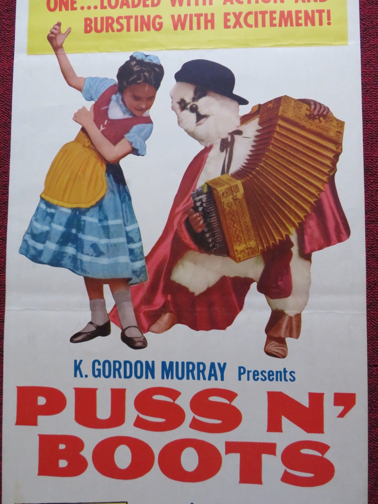 PUSS N' BOOTS US INSERT (14"x 36") POSTER K. GORDON MURRAY 1963 Rendezvous Cinema Movie posters