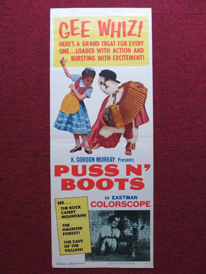 PUSS N' BOOTS US INSERT (14"x 36") POSTER K. GORDON MURRAY 1963 Rendezvous Cinema Movie posters