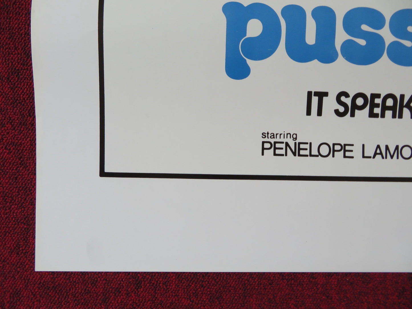 PUSSY TALK US TRI FOLDED ONE SHEET ROLLED POSTER PENELOPE LAMOUR 1975 Rendezvous Cinema Movie posters
