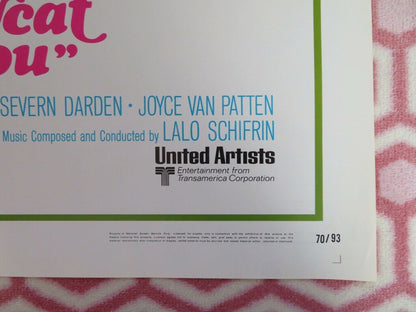 PUSSYCAT PUSSYCAT I LOVE YOU FOLDED US ONE SHEET POSTER IAN MCSHANE 1970 Movie posters