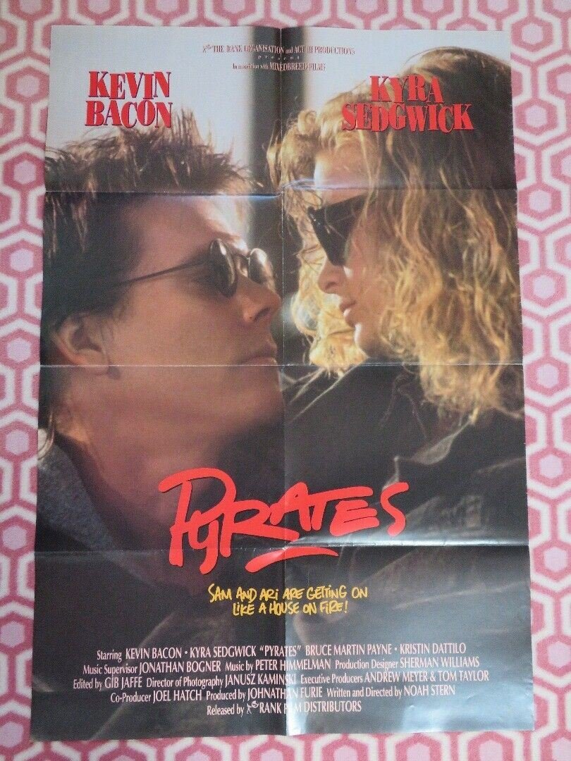 PYRATES FOLDED US ONE SHEET POSTER KEVIN BACON KYRA SEDGWICK 1991 Movie posters