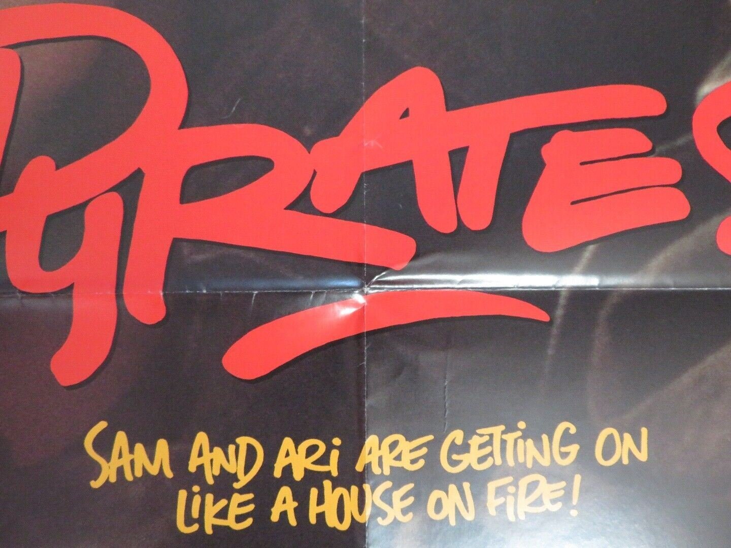 PYRATES FOLDED US ONE SHEET POSTER KEVIN BACON KYRA SEDGWICK 1991 Movie posters