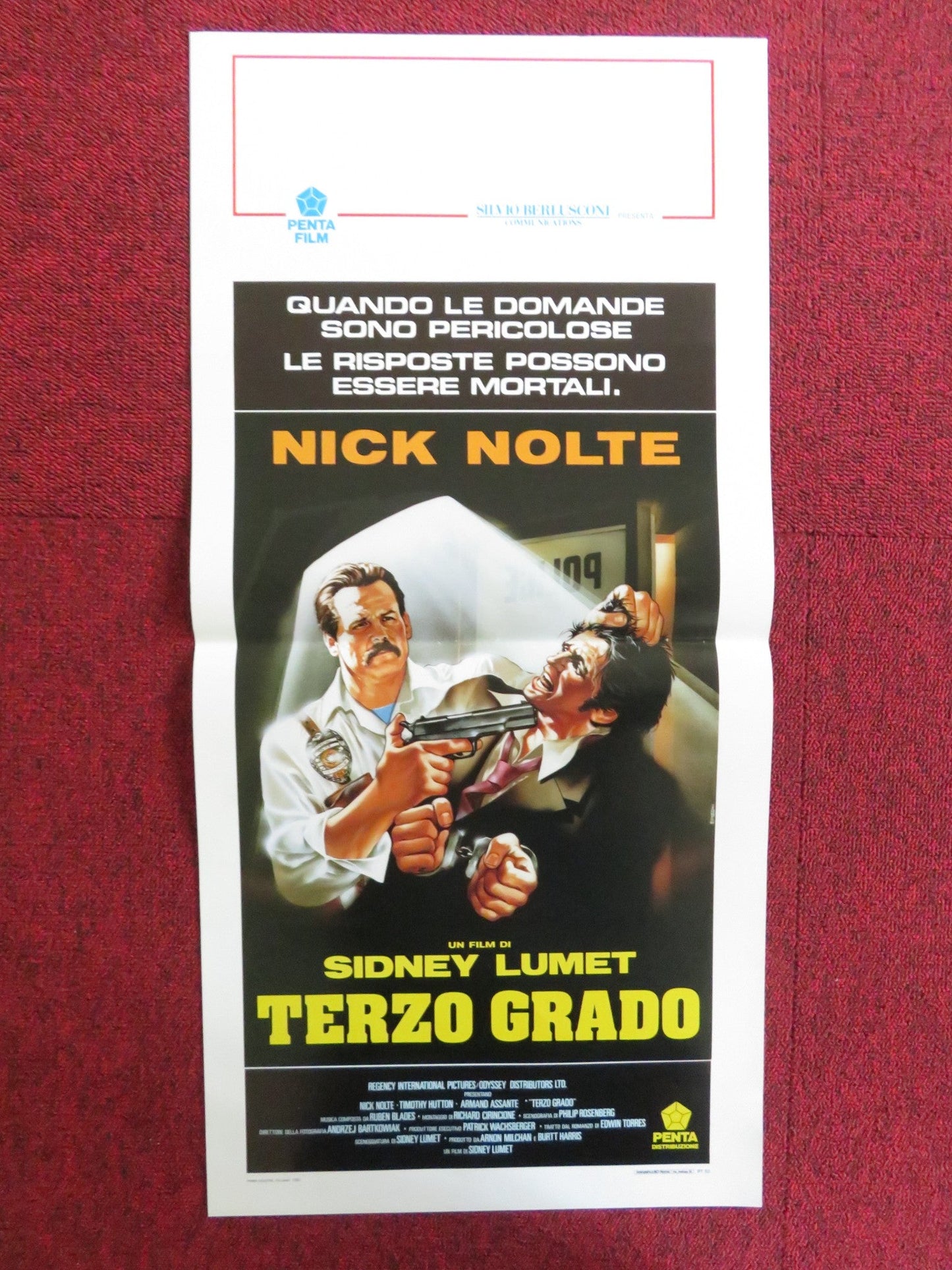 Q&A ITALIAN LOCANDINA POSTER NICK NOLTE TIMOTHY HUTTON 1990 Rendezvous Cinema Movie posters