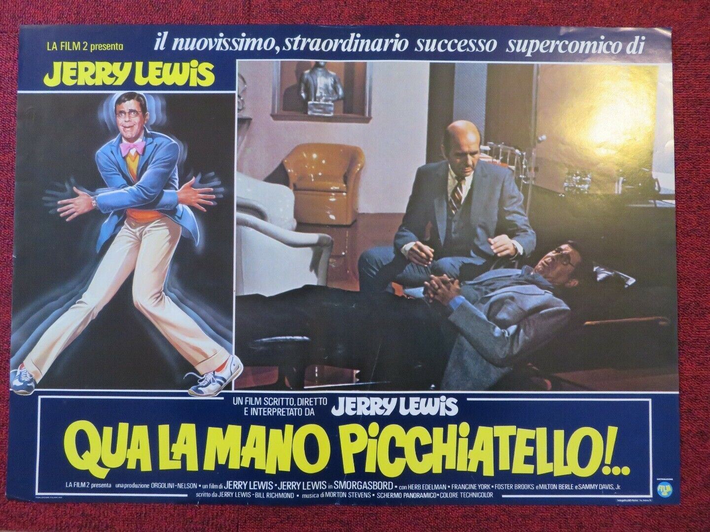 QUA LA MANO PICCHIATELLO / SMORGASBORD - A ITALIAN FOTOBUSTA POSTER JERRY LEWIS - Rendezvous Cinema
