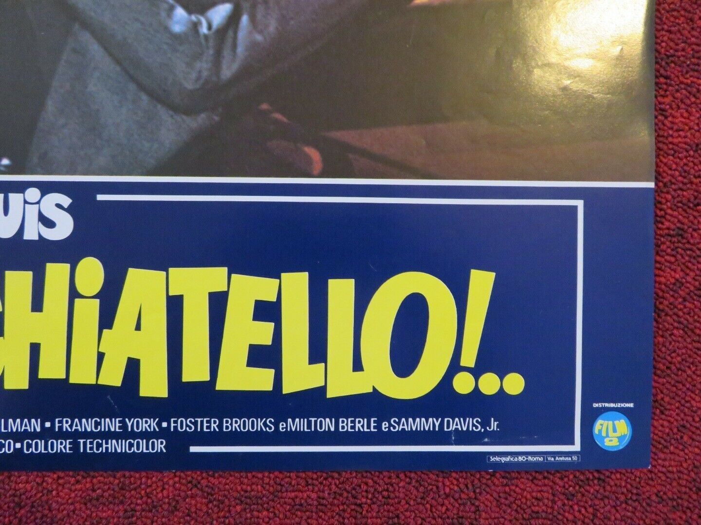 QUA LA MANO PICCHIATELLO / SMORGASBORD - A ITALIAN FOTOBUSTA POSTER JERRY LEWIS - Rendezvous Cinema