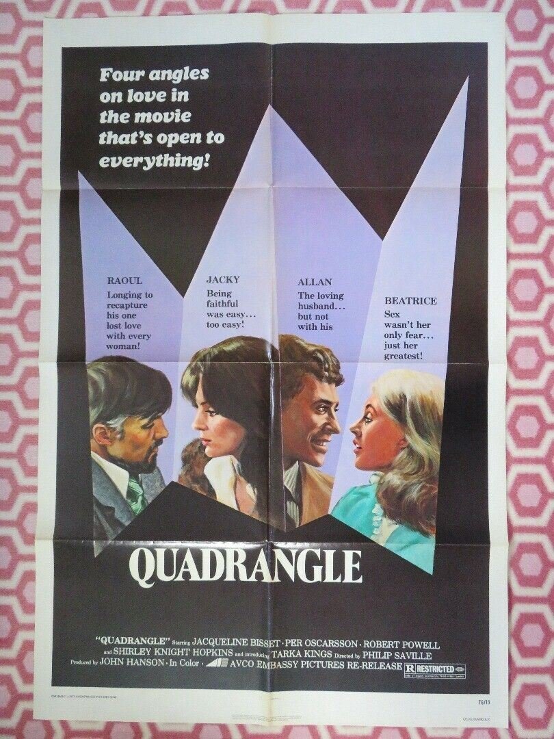 QUADRANGLE / SECRETS US ONE SHEET POSTER JACQUELINE BISSET ROBERT POWELL 1975 Movie posters