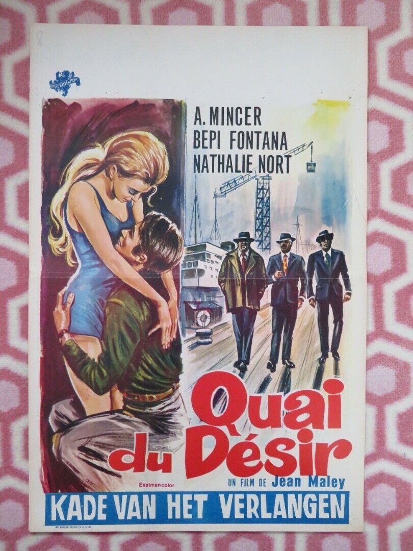 QUAI DU DESIR / Port of Desire BELGIUM (21"x14") POSTER A. MINCER B FONTANA '69 Movie posters