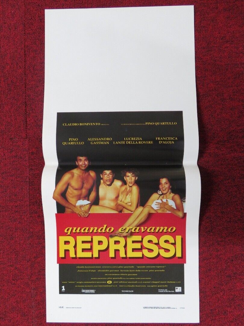 QUANDO ERAVAMO REPRESSI ITALIAN LOCANDINA (27.5"x13") POSTER A GASSMAN 1992 Movie posters