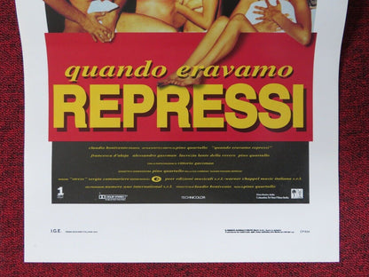QUANDO ERAVAMO REPRESSI ITALIAN LOCANDINA (27.5"x13") POSTER A GASSMAN 1992 Movie posters