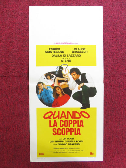 QUANDO LA COPPIA SCOPPIA ITALIAN LOCANDINA POSTER ENRICO MONTESANO 1981 Rendezvous Cinema Movie posters