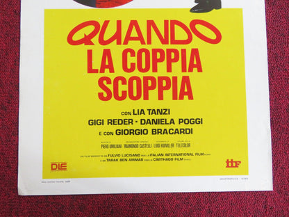 QUANDO LA COPPIA SCOPPIA ITALIAN LOCANDINA POSTER ENRICO MONTESANO 1981 Rendezvous Cinema Movie posters