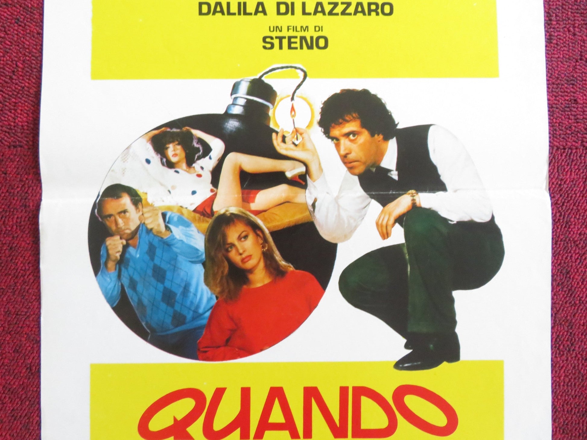 QUANDO LA COPPIA SCOPPIA ITALIAN LOCANDINA POSTER ENRICO MONTESANO 1981 Rendezvous Cinema Movie posters