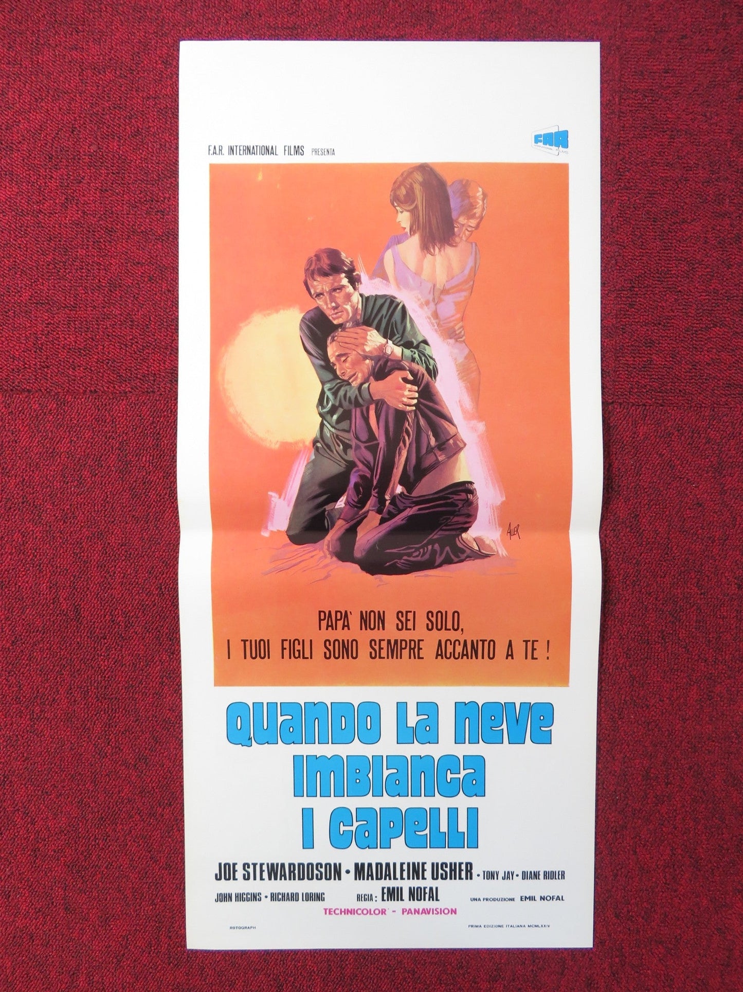 QUANDO LA NEVE IMBIANCA I CAPELLI ITALIAN LOCANDINA POSTER JOE STEWARDOSON 1974 Rendezvous Cinema Movie posters