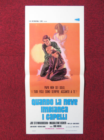 QUANDO LA NEVE IMBIANCA I CAPELLI ITALIAN LOCANDINA POSTER JOE STEWARDOSON 1974 Rendezvous Cinema Movie posters