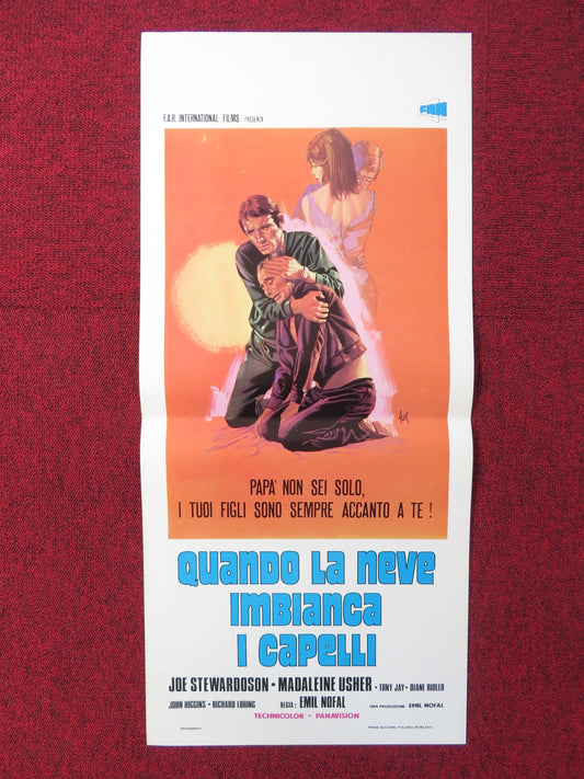 QUANDO LA NEVE IMBIANCA I CAPELLI ITALIAN LOCANDINA POSTER JOE STEWARDOSON 1974 Rendezvous Cinema Movie posters
