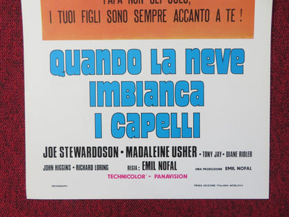 QUANDO LA NEVE IMBIANCA I CAPELLI ITALIAN LOCANDINA POSTER JOE STEWARDOSON 1974 Rendezvous Cinema Movie posters