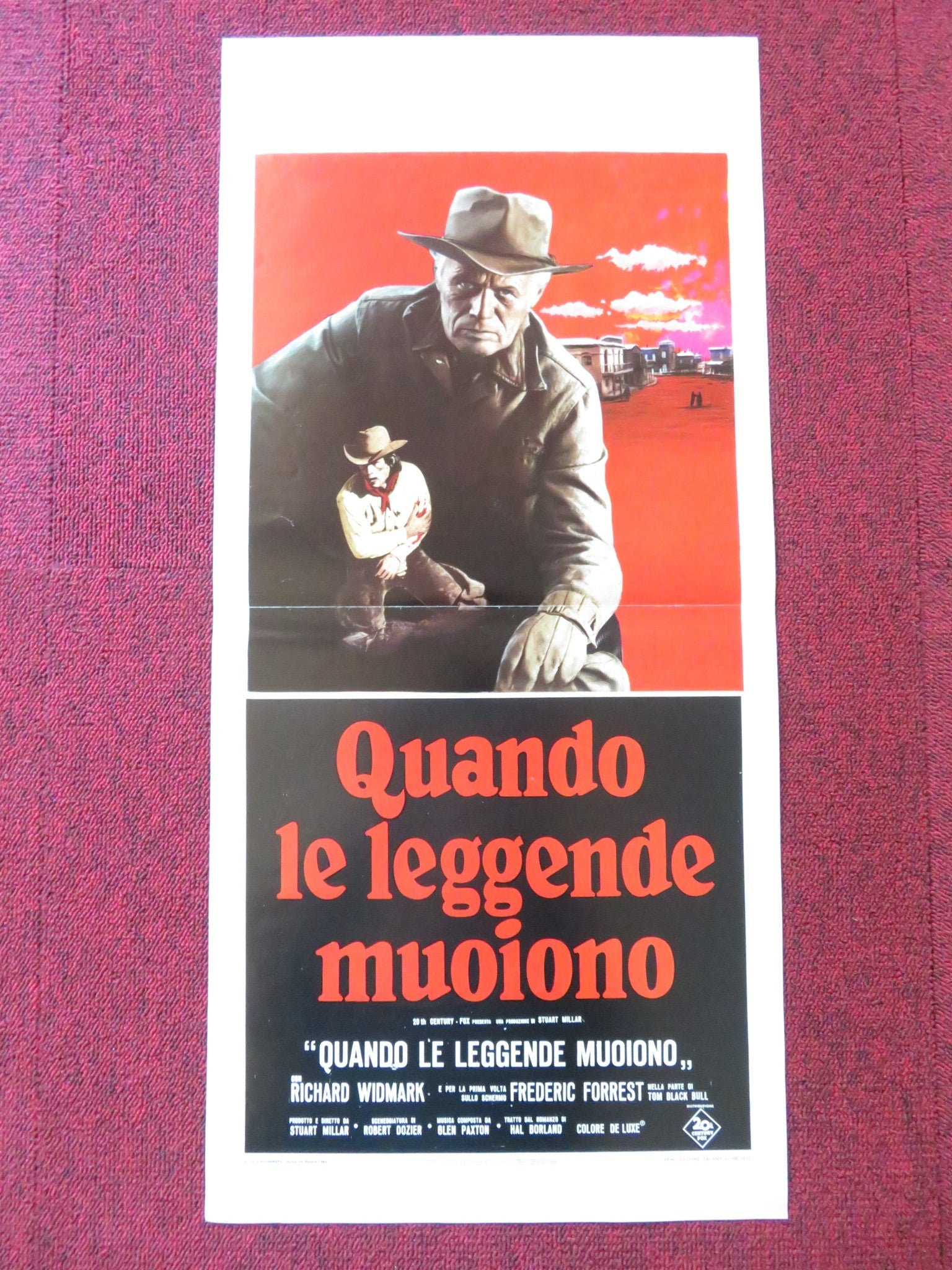 QUANDO LE LEGGENDE MUOIONO ITALIAN LOCANDINA POSTER RICHARD WIDMARK 1972 Rendezvous Cinema Movie posters