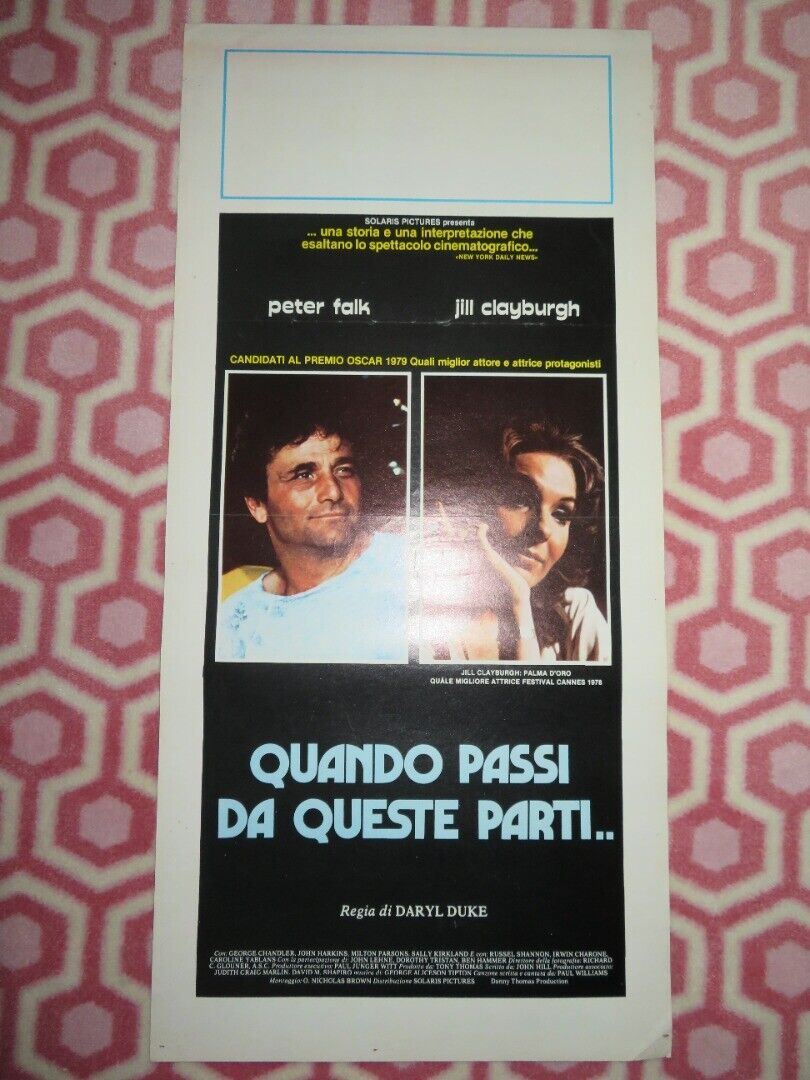 QUANDO PASSI DA QUESTE PARTI.. ITALIAN LOCANDINA (27.5"x13") POSTER P FALK 1976 Movie posters