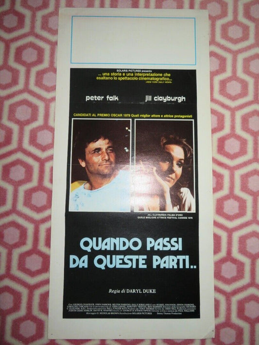 QUANDO PASSI DA QUESTE PARTI.. ITALIAN LOCANDINA (27.5"x13") POSTER P FALK 1976 Movie posters