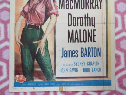 QUANTEZ US INSERT (14"x 36") POSTER FRED MACMURRAY DOROTHY MALONE 1957 Movie posters