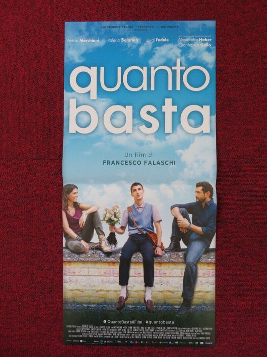 QUANTO BASTA ITALIAN LOCANDINA (26.5"x12.5") POSTER VINICIO MARCHIONI 2018 Rendezvous Cinema Movie posters
