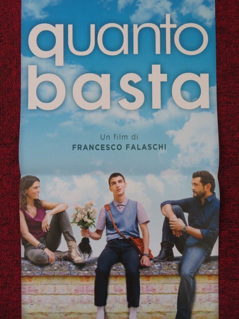 QUANTO BASTA ITALIAN LOCANDINA (26.5"x12.5") POSTER VINICIO MARCHIONI 2018 Rendezvous Cinema Movie posters