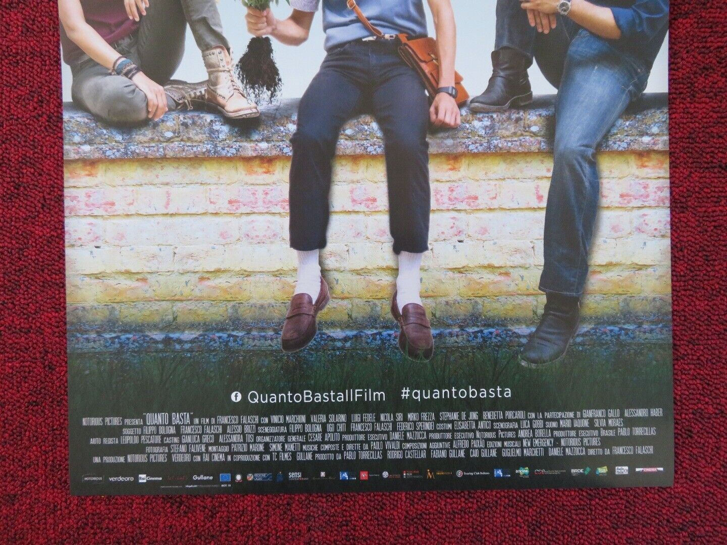QUANTO BASTA ITALIAN LOCANDINA (26.5"x12.5") POSTER VINICIO MARCHIONI 2018 Rendezvous Cinema Movie posters
