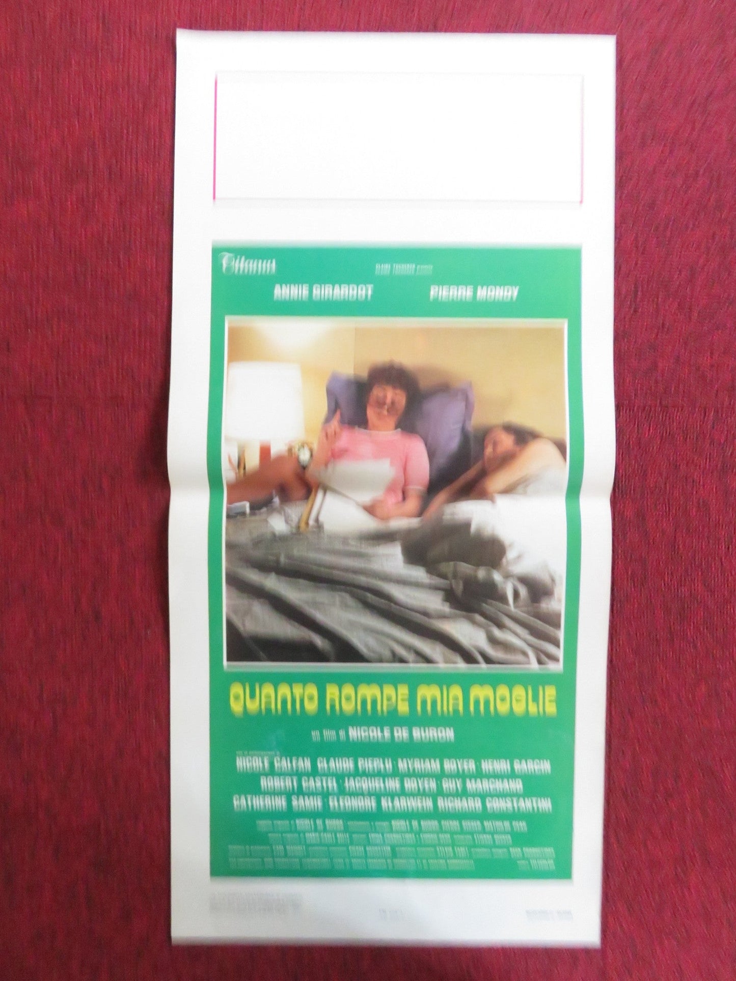 QUANTO ROMPE MIA MOGLIE - b ITALIAN LOCANDINA POSTER ANNIE GIRARDOT 1978 Rendezvous Cinema Movie posters