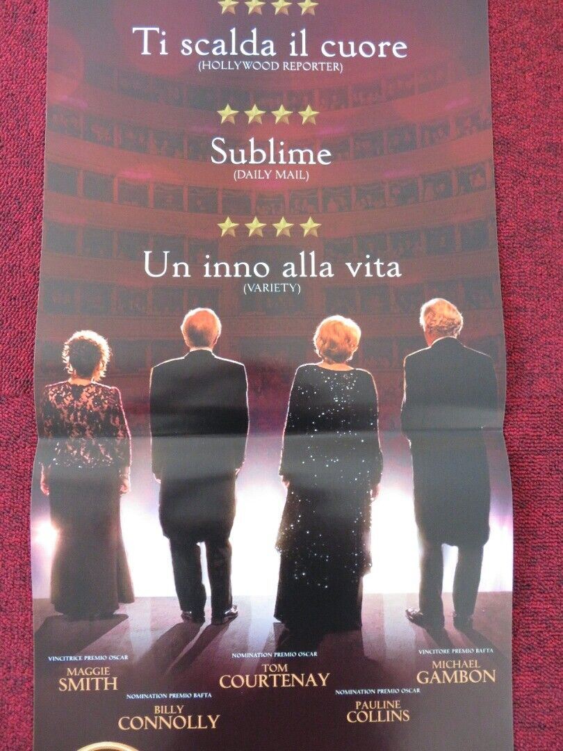 QUARTET ITALIAN LOCANDINA (26.5"x12.5") POSTER D HOFFMAN MAGGIE SMITH 2012 Rendezvous Cinema Movie posters