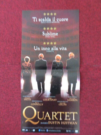 QUARTET ITALIAN LOCANDINA (26.5"x12.5") POSTER D HOFFMAN MAGGIE SMITH 2012 Rendezvous Cinema Movie posters
