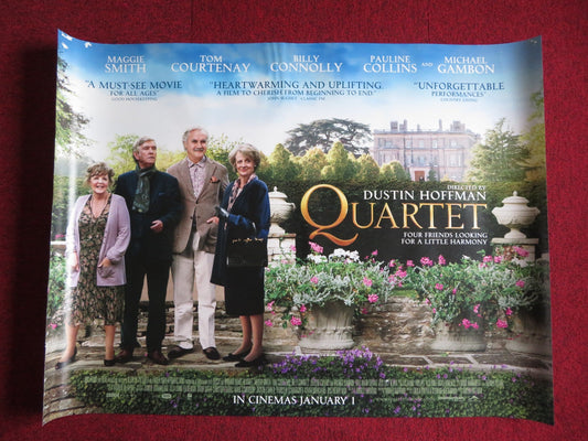 QUARTET UK QUAD (30"x 40") ROLLED POSTER MAGGIE SMITH TOM COURTENAY 2012 Rendezvous Cinema Movie posters
