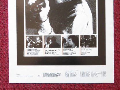 QUARTETTO BASILEUS ITALIAN LOCANDINA POSTER HECTOR ALTERIO OMERO ANTONUTTI 1982 Rendezvous Cinema Movie posters