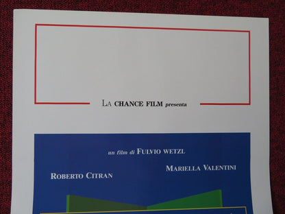 QUATTRO FIGLI UNICI ITALIAN LOCANDINA (27.5"x13") POSTER ROBERTO CITRAN 1992 - Rendezvous Cinema